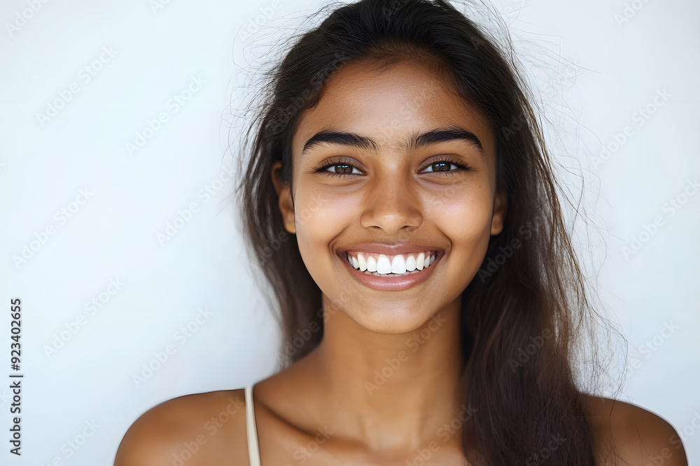 Beautiful Indian woman face. Close up girls face. Skin care beauty treatments concept Beautiful Indian woman face. Close up girls face. Skin care beauty treatments concept