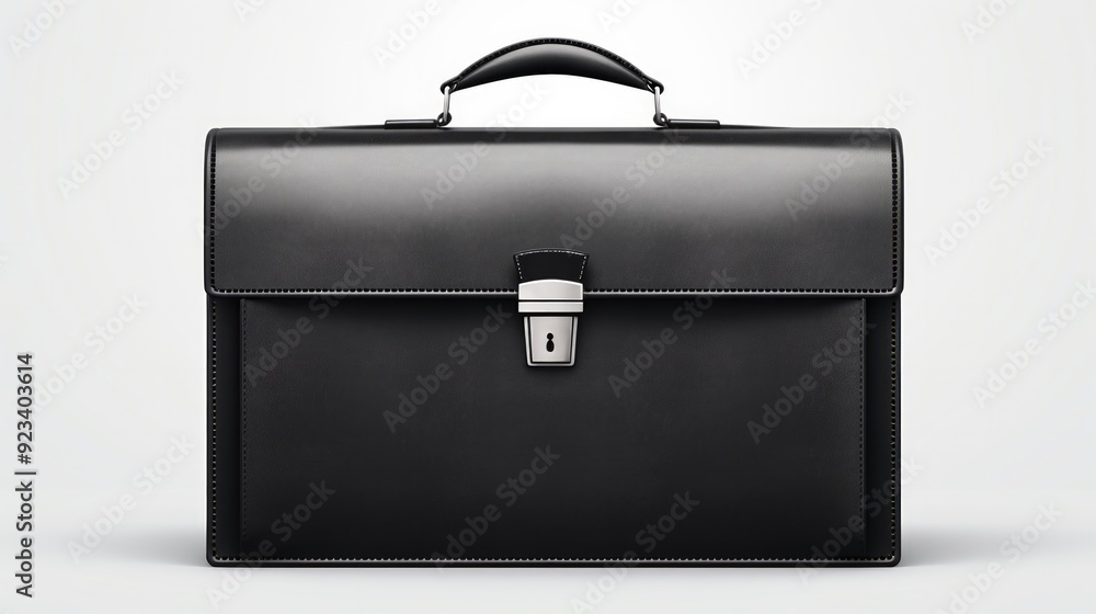 Fashion mens leather bag briefcase diplomat for office laptop isolated on white background. Neural network ai generated art Fashion mens leather bag briefcase diplomat for office laptop isolated on white background. Neural network ai generated art