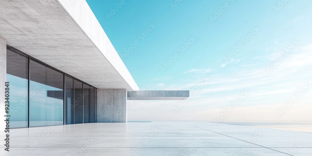 Fototapeta premium Modern Architectural Space Advertisement