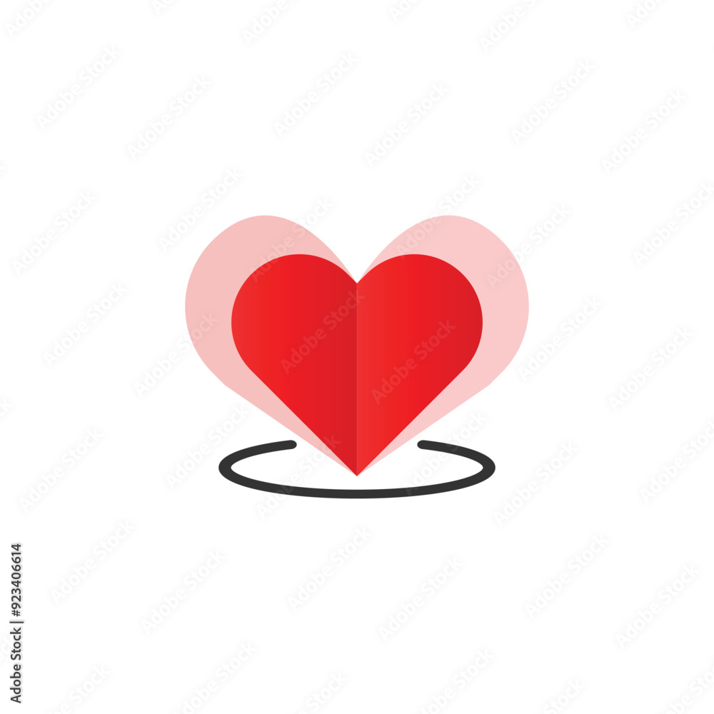 Heart shape vector icon illustration background and logo design Heart shape vector icon illustration background and logo design