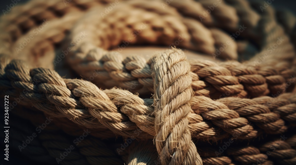 Nautical marine line tied together as a symbol for trust and faith. Neural network ai generated art Nautical marine line tied together as a symbol for trust and faith. Neural network ai generated art