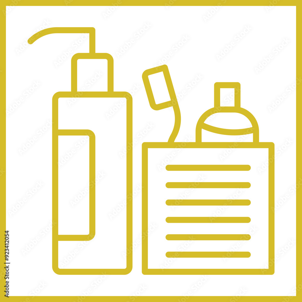 Obraz premium Toiletries icon Design