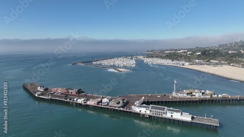 Wallpaper Mural Santa Barbara California, drone flight by the wharf. Summer time. Torontodigital.ca