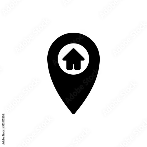 Free Download Address icon logo design. home location sign and symbol. pinpoint - GFXLoad