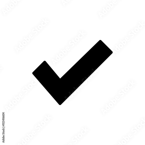 Check mark icon logo design. Tick mark sign and symbol