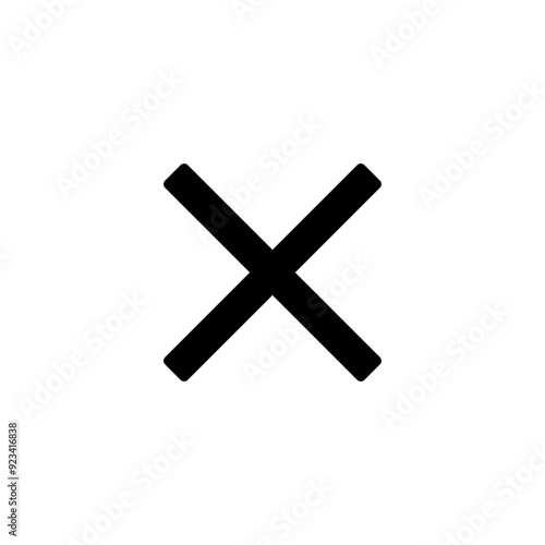 Close icon logo design. Delete sign and symbol. cross sign