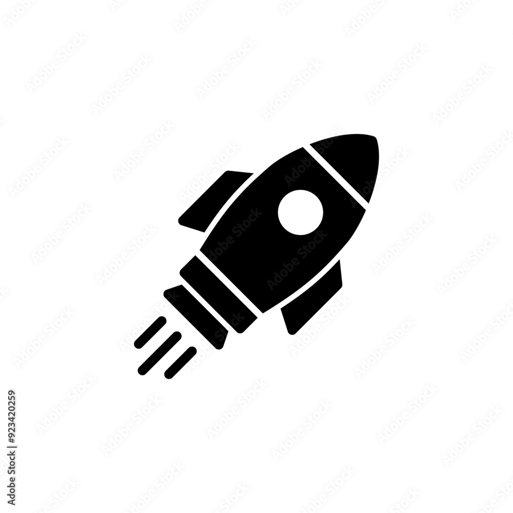 Rocket icon logo design. Startup sign and symbol. rocket launcher icon Rocket icon logo design. Startup sign and symbol. rocket launcher icon