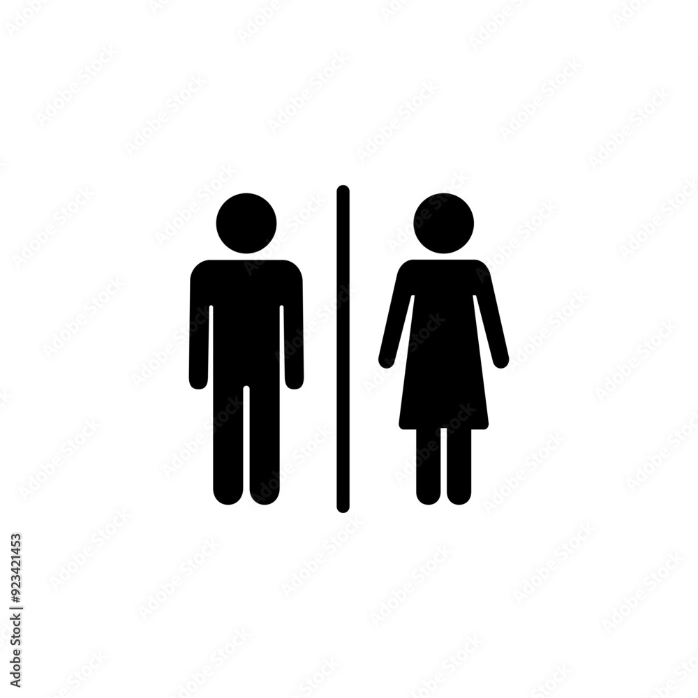 Toilet icon logo design. Girls and boys restrooms sign and symbol. bathroom sign. wc, lavatory Toilet icon logo design. Girls and boys restrooms sign and symbol. bathroom sign. wc, lavatory
