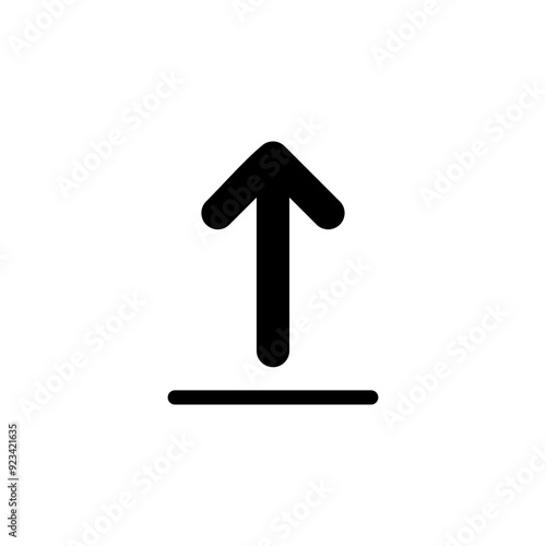 Upload icon logo design. load data sign and symbol