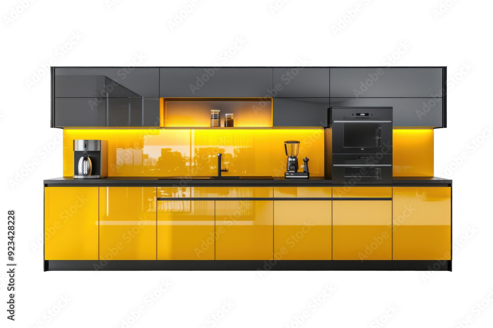 modern Kitchen cabinet , isolated on white background modern Kitchen cabinet , isolated on white background