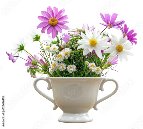 PNG Elegant floral arrangement on table