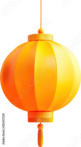 A traditional Chinese lantern, glowing with warmth and festive cheer. photo