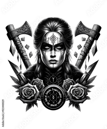 Viking Shield Maiden Warrior