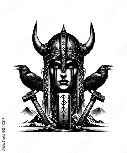 Viking Shield Maiden Warrior