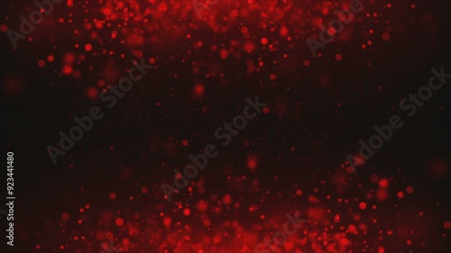 red background with particles