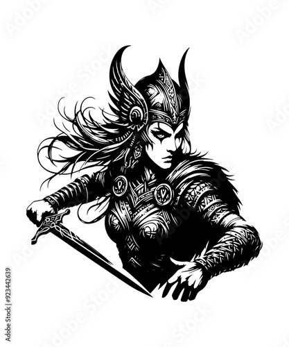 Viking Shield Maiden Warrior