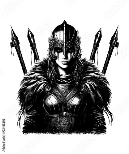 Viking Shield Maiden Warrior