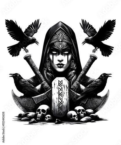 Viking Shield Maiden Warrior
