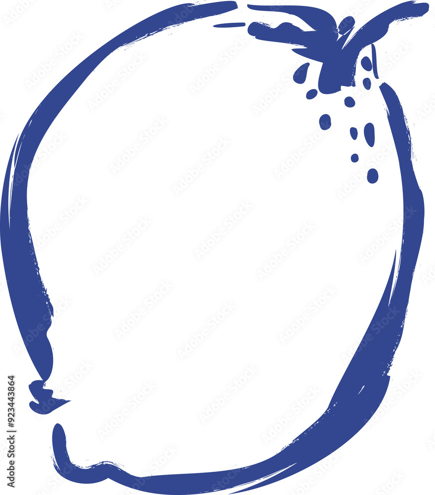 Outline blue Dolce Vita Getaway Illustration Outline blue Dolce Vita Getaway Illustration