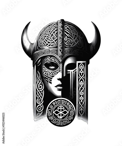 Viking Shield Maiden Warrior