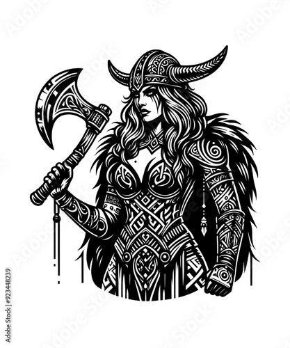 Viking Shield Maiden Warrior 