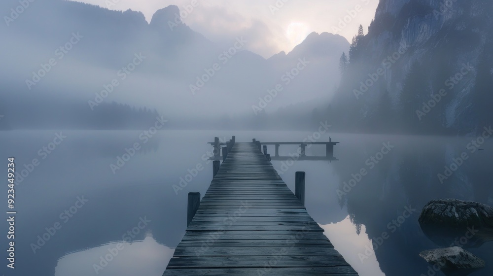 Misty Morning at the Lake Misty Morning at the Lake