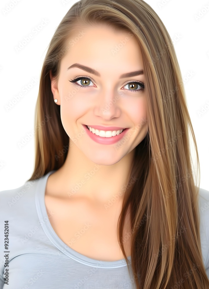Young Businesswoman Close-Up Portrait Smiling Young Businesswoman Close-Up Portrait Smiling