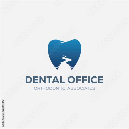 Dental Clinic Logo Design Dentist Logo Tooth abstract Linear Dentist stomatology