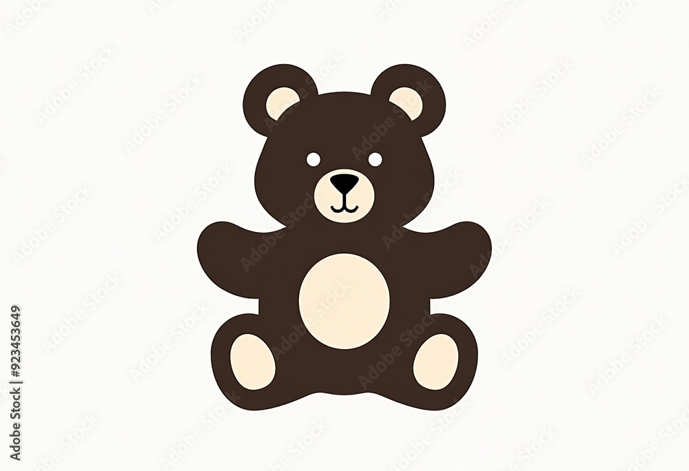 Silhouette of a Teddy Bear: Simple Vector Illustration, Childish Design, Nursery Wall Art, Baby Shower Decor, Kids Room Decor, Printable Art, Cute Bear Icon, Flat Design Silhouette of a Teddy Bear: Simple Vector Illustration, Childish Design, Nursery Wall Art, Baby Shower Decor, Kids Room Decor, Printable Art, Cute Bear Icon, Flat Design