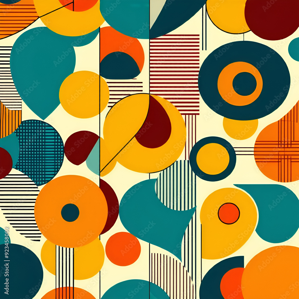 seamless pattern with circles seamless pattern with circles