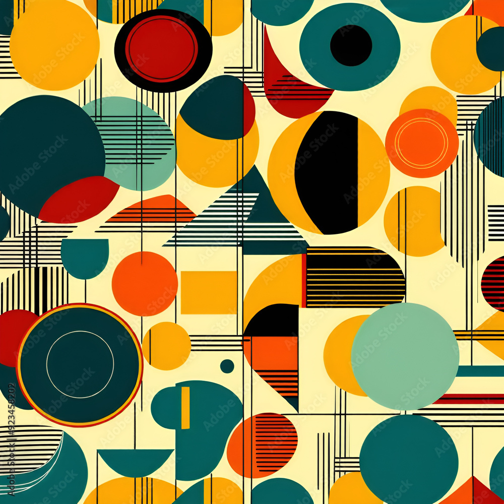 seamless pattern with circles seamless pattern with circles