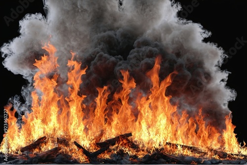 Wallpaper Mural Intense Fire and Smoke Eruption Torontodigital.ca