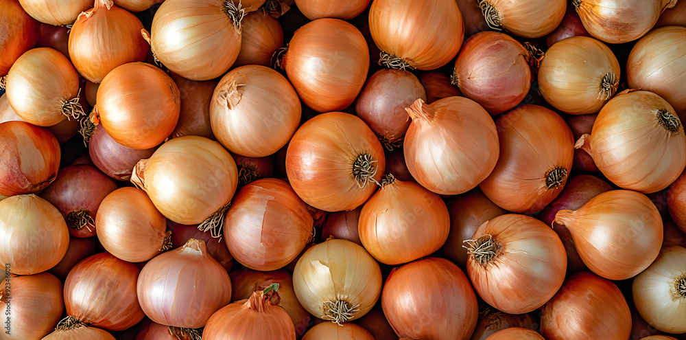 Onions top shot close up pattern texture background Onions top shot close up pattern texture background