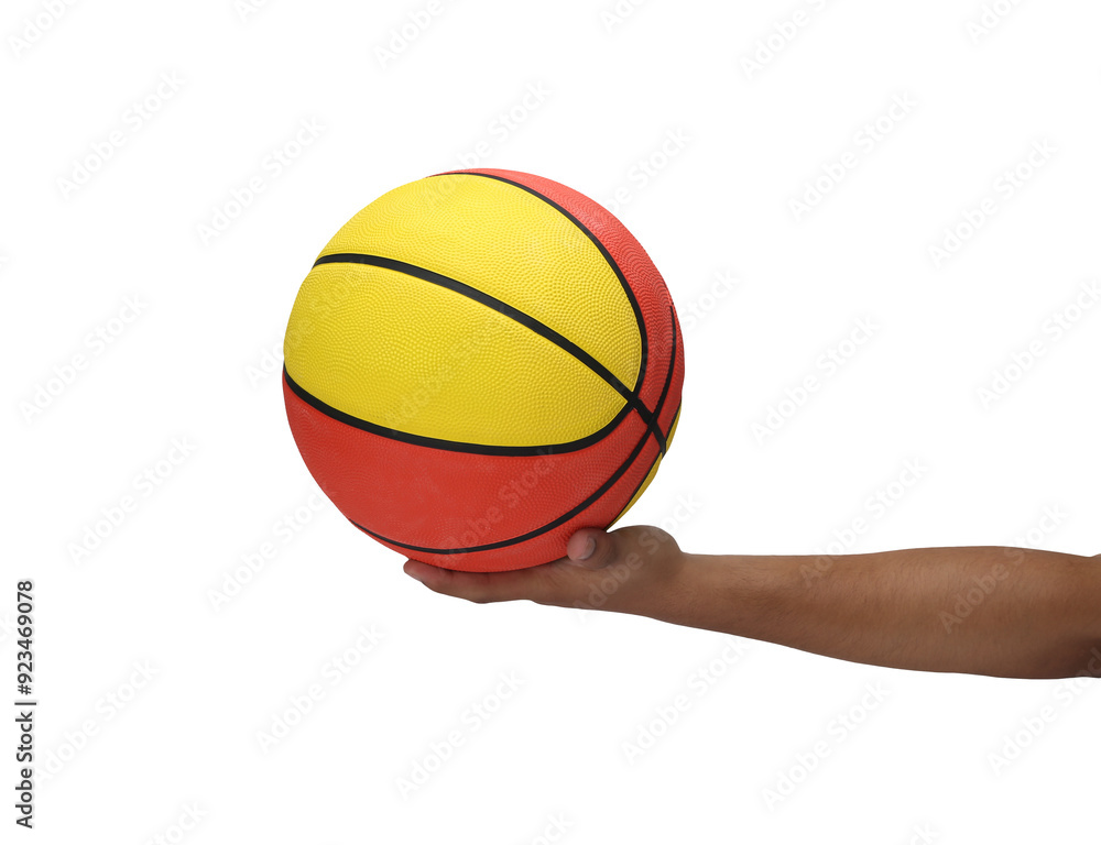 basketball athlete holding basketball ball isolated on white background. basketball athlete holding basketball ball isolated on white background.