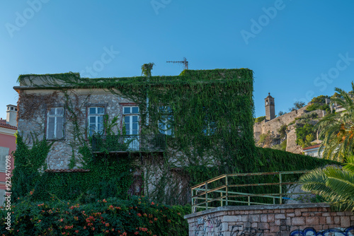 Fototapeta Naklejka Na Ścianę i Meble -  greece old capital nafplion streets shops churches castle and colorful houses quiet hours tourist destination
