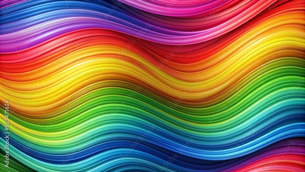 Vibrant abstract rainbow wave background for design projects and artistic creations Vibrant abstract rainbow wave background for design projects and artistic creations