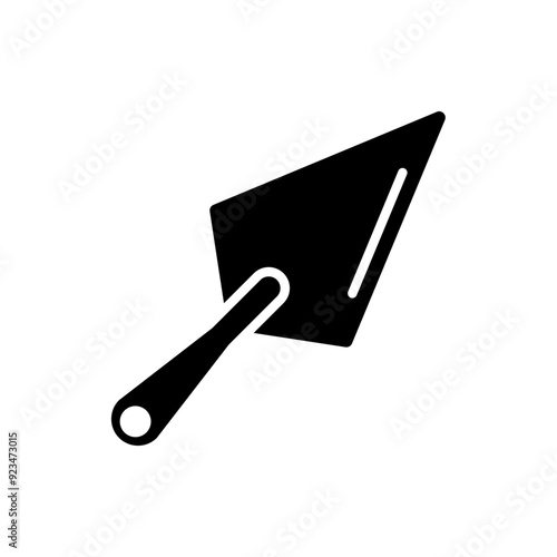 pastry spatula icon. vector isolated on white background, simple and modern design.