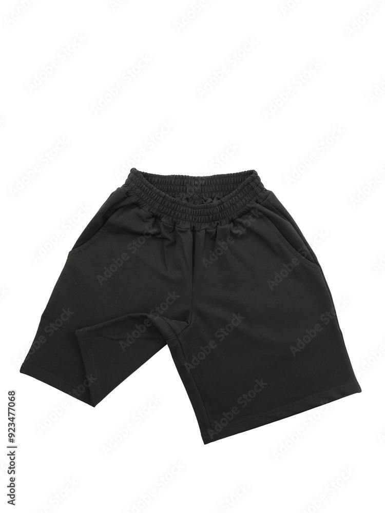 women's cotton shorts with elastic band , isolated on a white background women's cotton shorts with elastic band , isolated on a white background