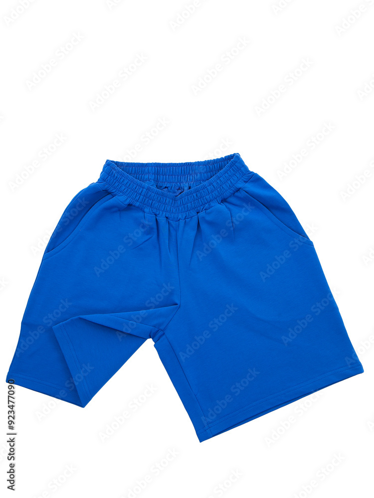 women's cotton shorts with elastic band , isolated on a white background women's cotton shorts with elastic band , isolated on a white background