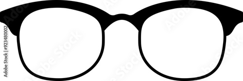 Eye glasses symbol. Silhouette icon.