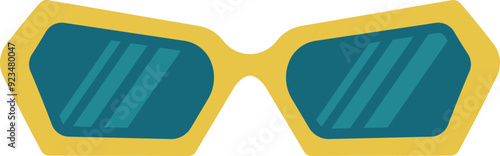 Sunglasses icon. Summer glasses. Flat style.