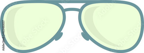 Sunglasses icon. Aviator glasses. Flat style.