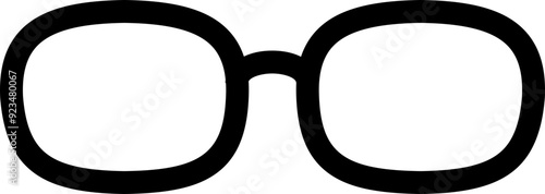 Eye glasses icon. Silhouette icon.