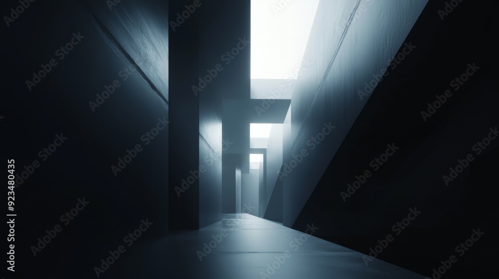 Abstract Concrete Corridor Abstract Concrete Corridor