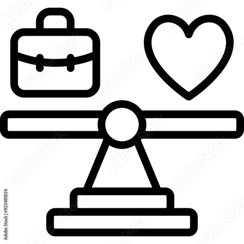work life balance icon