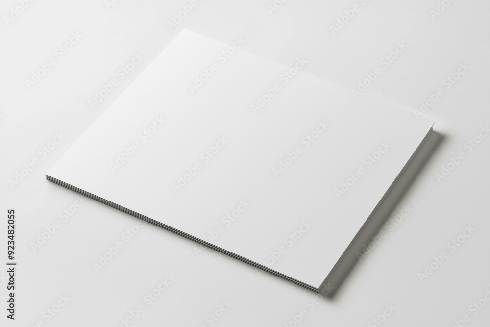 Blank A4 Paper Mockup on Isolated Background created with Generative AI Blank A4 Paper Mockup on Isolated Background created with Generative AI