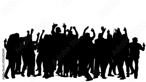 silhouettes of people