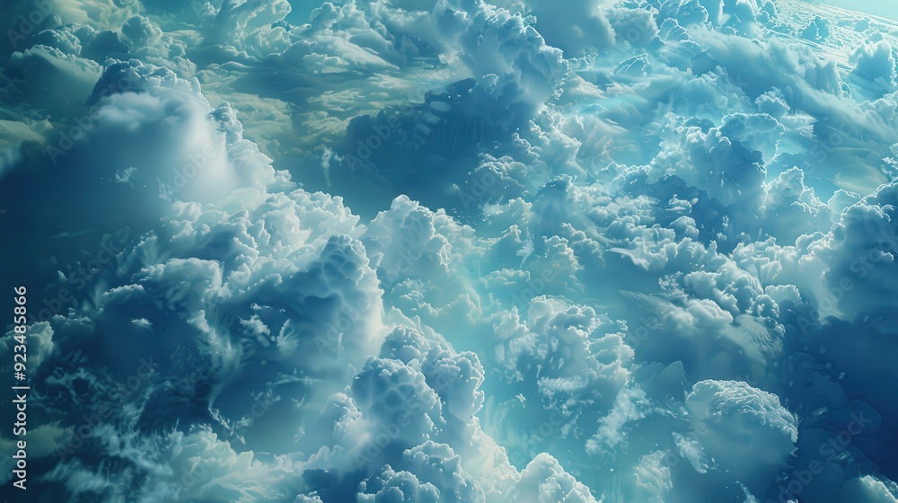 Fototapeta premium Clouds are essential for the water cycle, as they transport moisture around the globe.