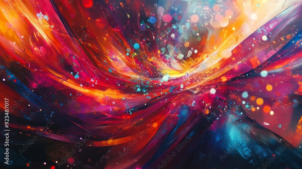 Abstract Art with Vibrant Colors Abstract Art with Vibrant Colors
