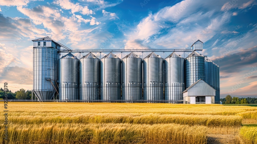 Grain Drying. Agricultural Silos for Wheat, Corn, Soy, and Sunflower Storage Grain Drying. Agricultural Silos for Wheat, Corn, Soy, and Sunflower Storage